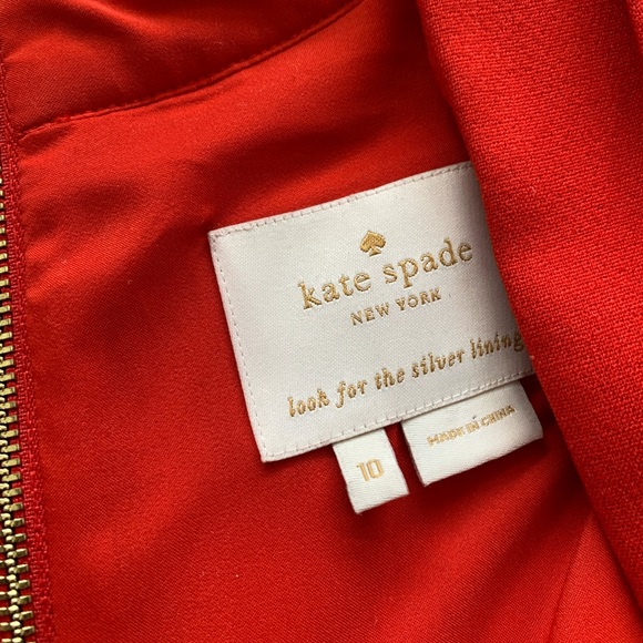 Kate Spade Red Dress 10 - Picture 5 of 5